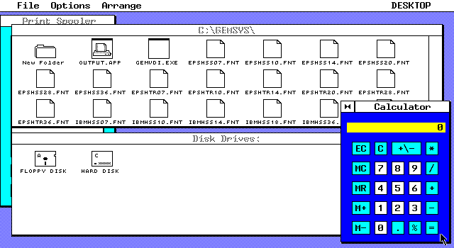 GEM Desktop 2.2 - Desk